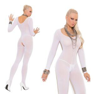 🔥 NEW Long Sleeve Open Crotch Lingerie Bodystocking